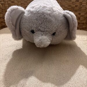 Gray Plush Elephant Stuffed Animal